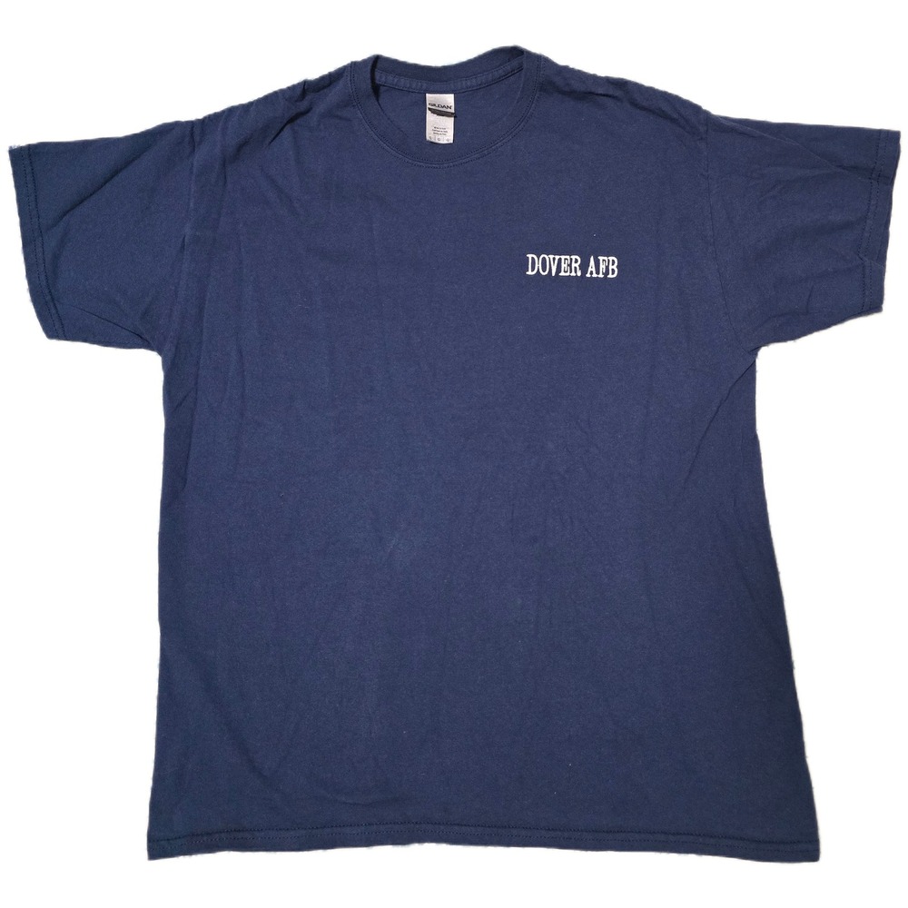 Dover AFB T Shirt Mens Gildan Ultra Cotton Military Air‎ Force Base Large
(H)